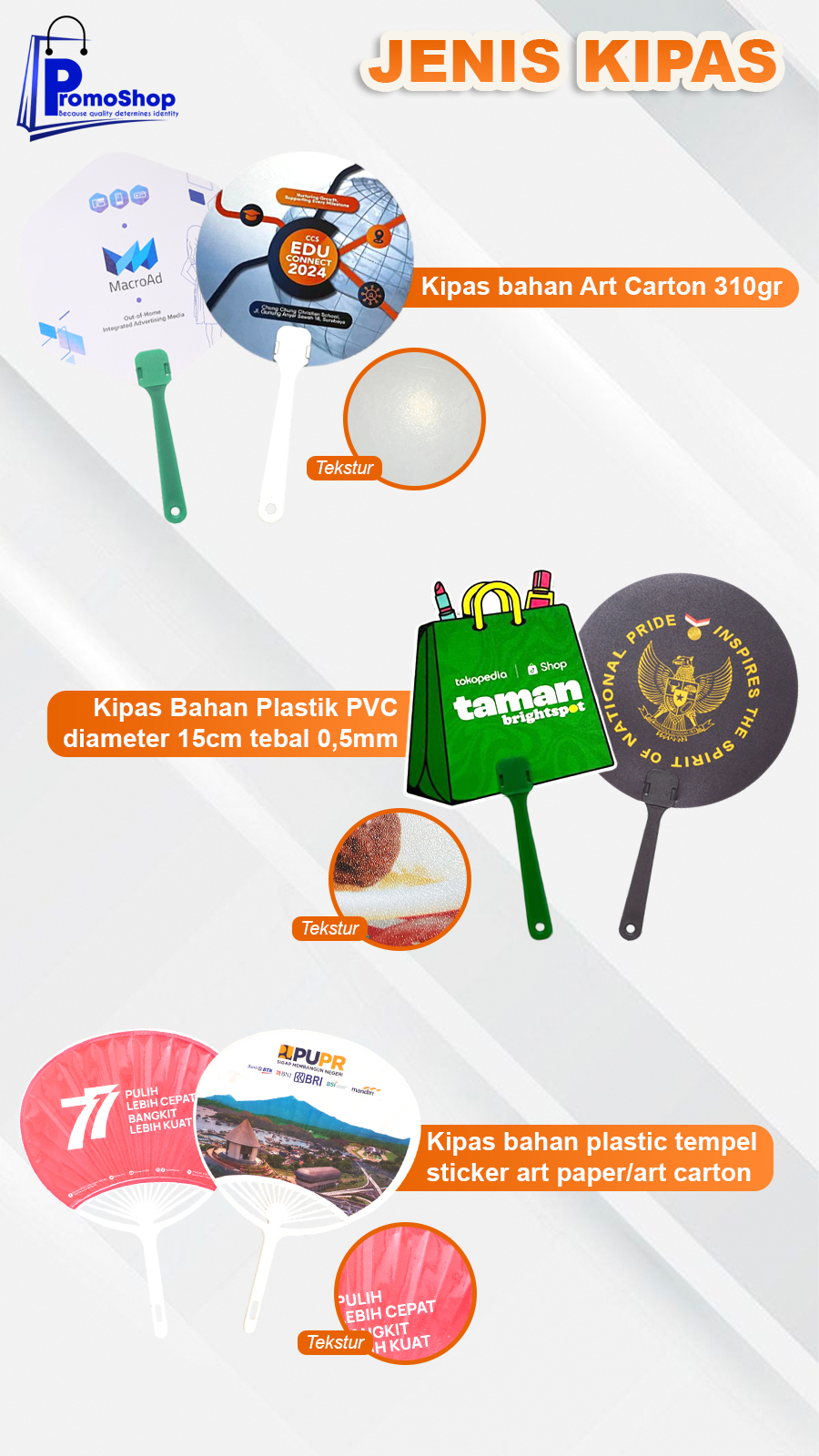 Promoshop - jenis kipas Jasa Cetak Kipas Tangan Custom – Murah & Terdekat | Surabaya & Jakarta - Image 1